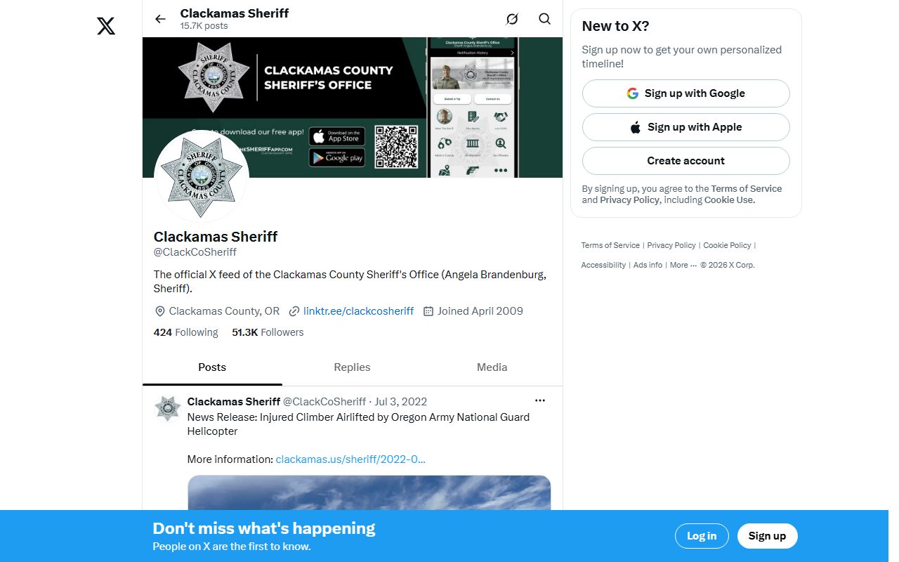 Clackamas County Circuit Court and sheriff court record context