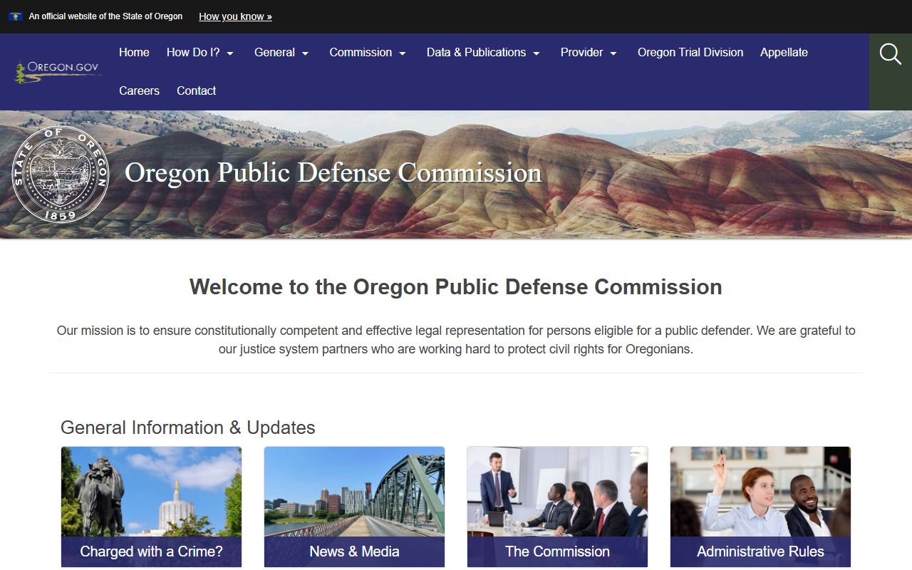 Clackamas County criminal court records Oregon Public Defense Services source