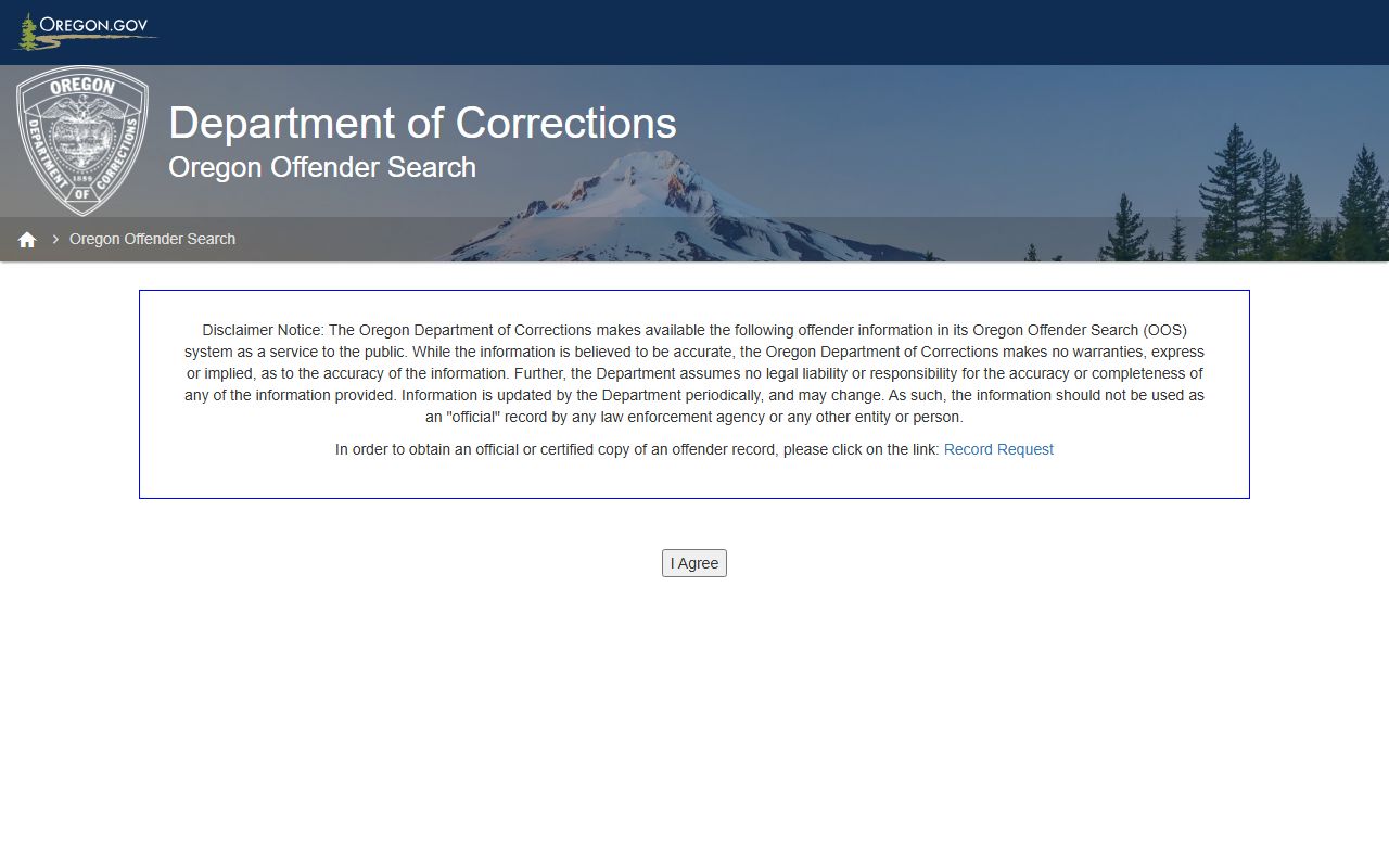 Clackamas County inmate records Oregon DOC offender search